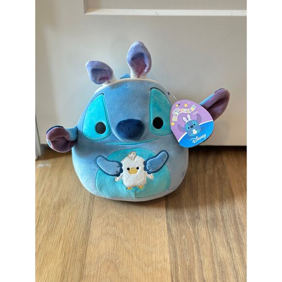Squishmallow Plush Disney Stitch with Bunny Ears 8" Easter 2024 NWT - Picture 1 of 3